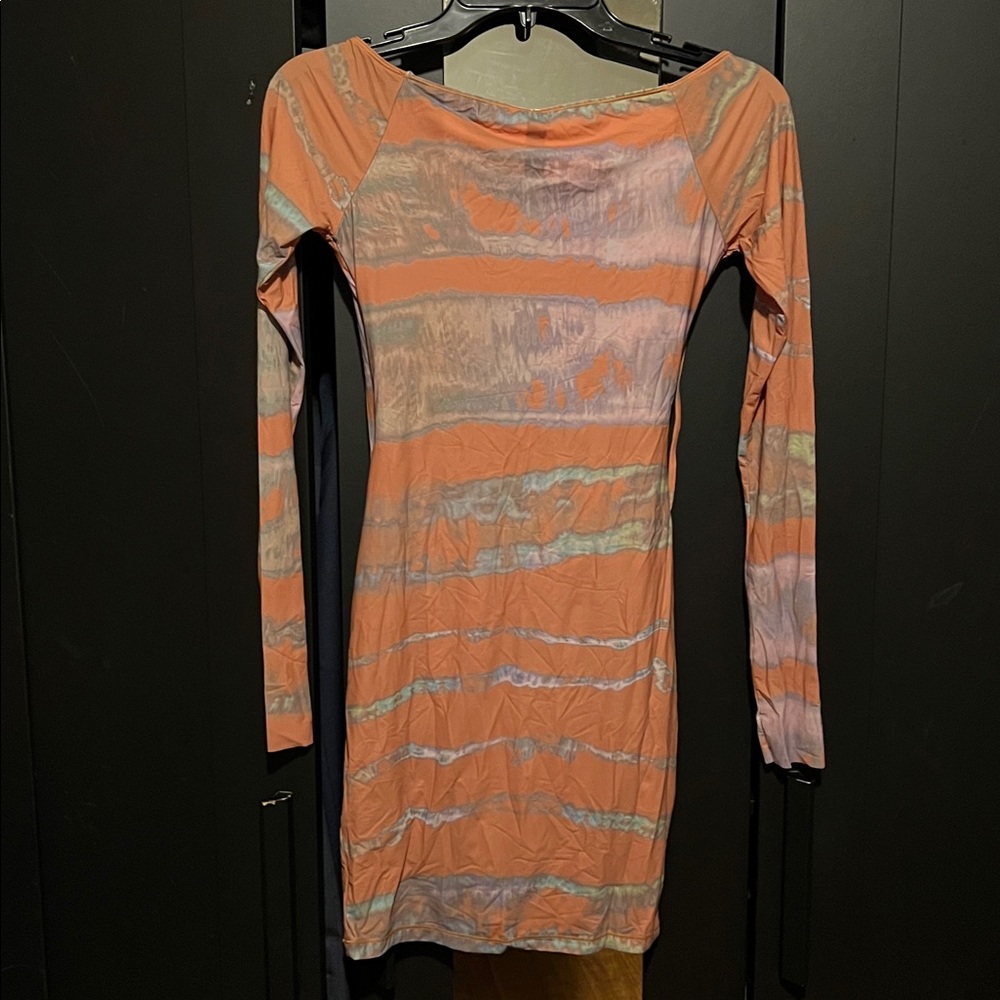 SKIMS JELLY SHEER OFF THE SHOULDER DRESS - Picture 2 of 3